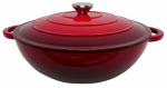 Emailitud malmpott Zyle ZY030DRKI, 30 cm, 4.8 l, punane v.