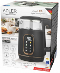 Elektriline veekeetja Adler AD 1305, 1.7 l, l&auml;bipaistev v./must v.