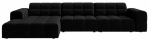 Nurgadiivan Cosmopolitan Design Chicago Bluvel 19, must v., vasak, 167 x 294 cm x 78 cm