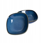 Serveerimiskauss, komplekt Homla Okinawa 794254, 8 cm x 8 cm, sinine v., kivimass