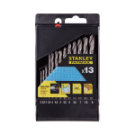 Puuride komplekt Stanley STA56013-QZ, metall, hss-r, 3-lamendiga vars, 2-8 mm x 11.7 cm