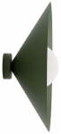 Valgusti seinale Emibig Mono 1M 1881/K1M, E14, 1 x 10 W, valge v. / roheline v., 40 x 40 cm
