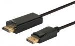 Juhe Savio HDMI / DisplayPort CL-56 Displayport, HDMI, 1.5 m, must v.