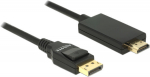 Adapter Delock Displayport 1.2 > HDMI-A USB, HDMI, 3 m, must v.