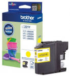 Tindiprinteri kassett Brother LC221Y, kollane v.