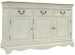 Kummut Home4you Samira, pruun v./valge v., 87 cm x 43 cm x 131 cm