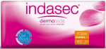 H&uuml;gieenisidemed Indasec DermoSeda, Maxi, 15 tk