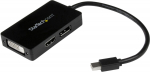 Adapter StarTech 3-in-1 Mini DisplayPort to DisplayPort/DVI/HDMI