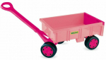 Laste k&auml;ru Wader Handcart, roosa v., 950 mm x 310 mm