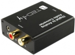 Adapter Techly Digital to Analog Audio Converter IDATA SPDIF-9 Toslink/RCA female, 3.5 mm/2 x RCA female, must v.