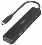 Jagaja Hama USB-C - 3 x USB/USB-C/HDMI USB-C, 3 x USB/USB-C/HDMI, must v.