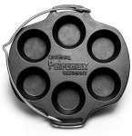 Muffinivorm Petromax Muffin Tin, malm, 27 cm, 0.78 l, must v.