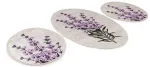 Vannitoamattide komplekt Foutastic Lavender 359CHL3240, kreemjasvalge/lilla v., 100 cm x 60 cm
