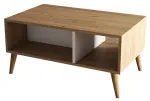 Kohvilaud Kalune Design Exxen 2074, tamm v./valge v., 90 cm x 41.6 cm x 54 cm
