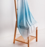 Rannar&auml;tik Foutastic G&ouml;lge, valge/t&uuml;rkiissinine, 180 cm x 90 cm