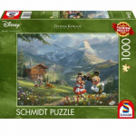 Pusle Schmidt Mickey & Minnie In The Alps 59938, 49.3 cm x 69.3 cm, 1000 tk, mitmev&auml;rviline