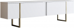 TV-laud Kalune Design Luxe, kuldne v./valge v., 30 cm x 180 cm x 50 cm