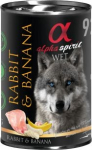 M&auml;rg koeratoit Alpha Spirit WET Rabbit & Banana, k&uuml;&uuml;likuliha, 0.4 kg