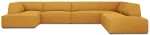 Nurgadiivan Micadoni Home Ruby Panoramic 7 Seats, kollane v., parem, 366 x 273 cm x 69 cm