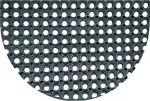 Uksematt Honeycomb, must v., 75 cm x 45 cm x 2 cm