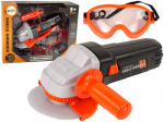 Laste t&ouml;&ouml;riistakomplekt Lean Toys Angle Grinder, must/oranž/hall