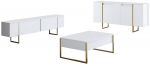 Elutoa m&ouml;&ouml;blikomplekt Kalune Design Luxe, sise, kuldne v./valge v.