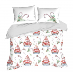 J&otilde;ulu voodipesu komplekt PTR-03, valge/punane/roheline, 140 x 200 cm