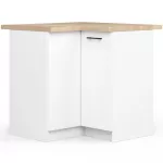 Nurgak&ouml;&ouml;gikapp Akord Oliwia S90/90, valge v., 46 cm x 90 cm x 82 cm