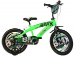 Lisaratastega laste jalgratas, laste Dino Bikes BMX, roheline, 14"