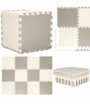 Matt beebidele - pusle Foam Mat FM0029, 120 cm x 90 cm, 26 tk, valge v. beež v.