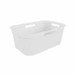 Pesukorv Rotho Brisen, 41 l, valge v., 0.6 cm x 0.4 cm