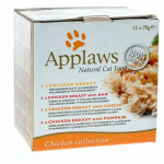 Kassi m&auml;rgtoit Applaws Chicken Collection N12 /8014, kanaliha, 0.070 kg x 12 tk