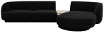 Mooduldiivan Micadoni Miley Blu19, must v., parem, 300 x 145 cm x 70 cm