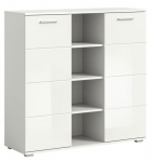 Kummut MC Akcent Prego, valge v., 107 cm x 37 cm x 110 cm