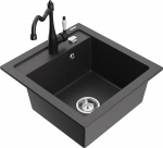 K&ouml;&ouml;givalamu koos kraaniga Mexen Vito, graniit, 49 cm x 52 cm x 21 cm, graniit