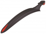 Porikaitse MTB, plastik, must v./punane v., 27.5"