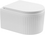 WC-pott, seinapealne Invena Glamour, kaanega, 360 mm x 495 mm