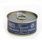 Kassi m&auml;rgtoit Fish4Cats Finest Mackerel With Shrimp, kalaliha, 0.07 kg