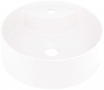 Vannitoa kraanikauss Deante Silia, kivimass, 36 cm x 36 cm x 12.5 cm, valge v.