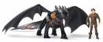 Kujukeste komplekt Spin Master How to Train Your Dragon Toothless & Hiccup, 2 tk, must v.