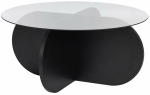 Kohvilaud Nordure Aeris, must v., 75 cm x 75 cm x 35 cm