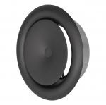 Ventilatsiooniplafoon Europlast, must, 125 mm