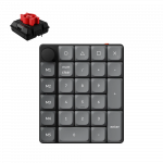 Juhtmevaba arvutiklaviatuur Keychron K0 Max Wireless K0M-H1 Keychron Low Profile Milk POM Red, Inglise (US), must v.