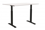 Kirjutuslaud reguleeritava k&otilde;rgusega Sun-Flex EasyDesk Adapt III, valge v./must v.