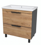 Vannitoakapp valamuga Sanservis Katalonija Como, antratsiit v./tamm v., 50 cm x 70 cm x 94 cm