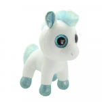 Pehme m&auml;nguasi hobune Wild Planet, sinine v./valge v., 17 cm