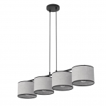 Valgusti lagi Emibig ECO, E27, 4 x 15 W, must v./hall v.