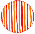Taldrik serveerimine Hermia JOY0003, &Oslash; 30 cm, valge v./oranž v.