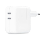 Kahjustatud pakendiga toode. Telefoni laadija Wooco Dual, USB Type C, valge v., 50 W