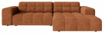 Nurgadiivan Cosmopolitan Design Chicago Eden 10, telliskivi punane v., parem, 167 x 234 cm x 78 cm